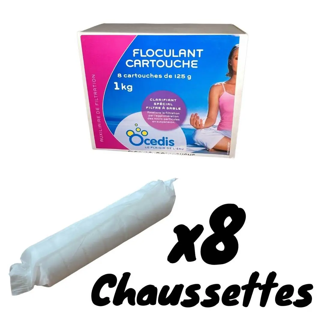 Floculant Piscine - Cartouche 1kg - Lot De 2 2 Floculant Piscine - Cartouche 1kg - Lot De 2 – Image 2
