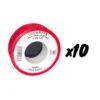 10 Téflons 12m X 12mm X 0,075mm